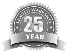 25-year limited warranty seal