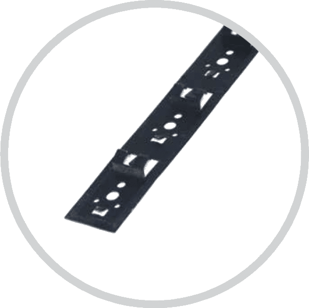 Flat clip profile